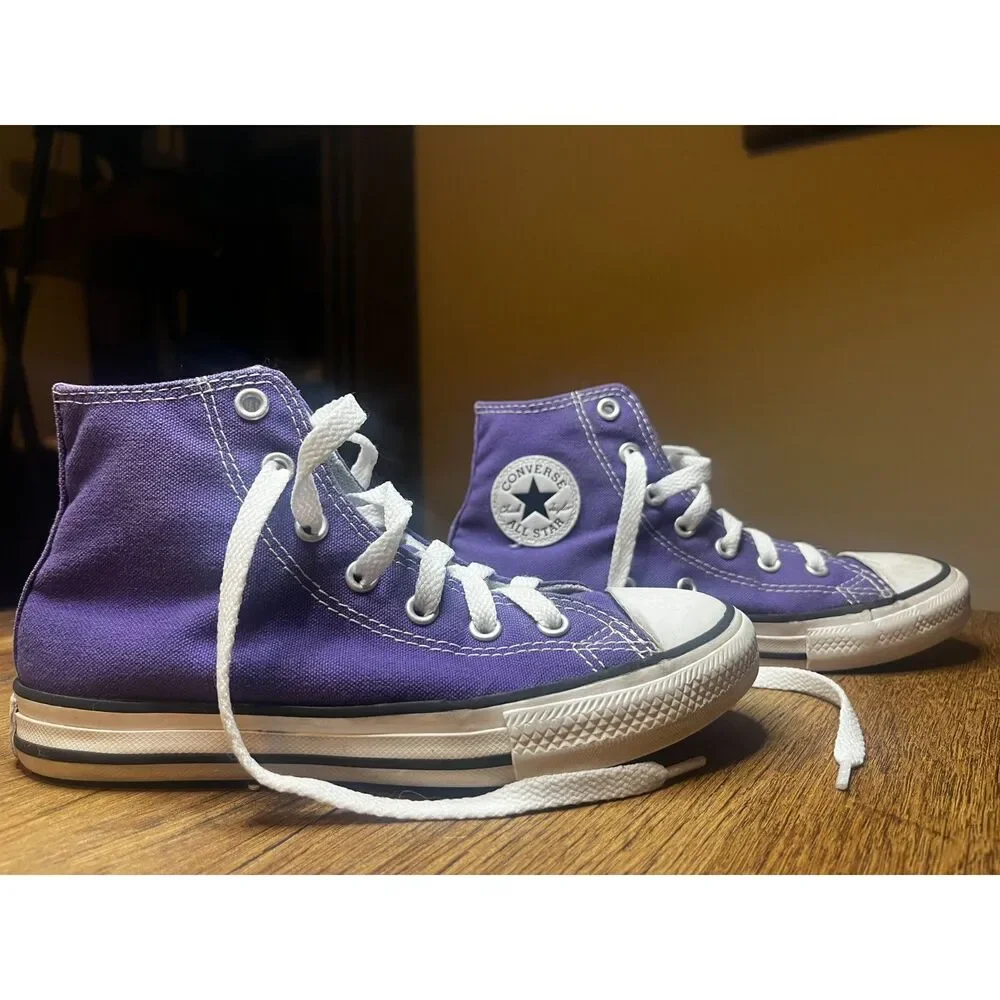 Converse Chuck Taylor All Star Purple High Top Youth Size 2